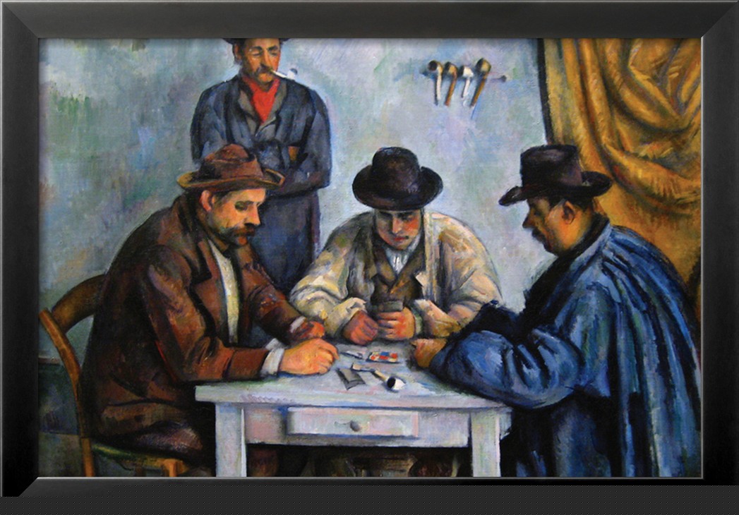 The Card Players - Paul Cezanne Painting